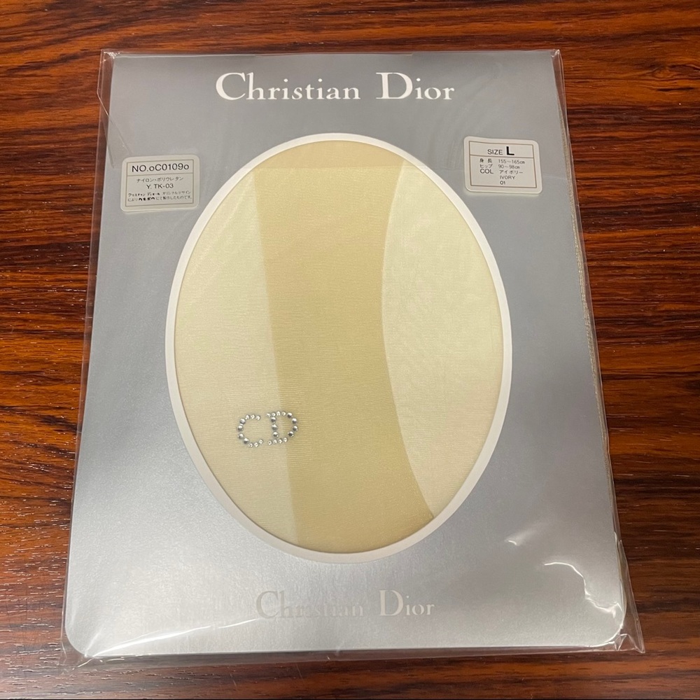 Christian Dior NOS Pantyhose Tights. Large L